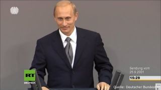 Германия 2001 год. Бундестаг: Это самая легендарная речь Путина, которая уже вошла в историю.